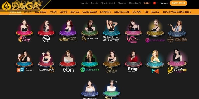 Các sảnh casino DAGA nổi bật